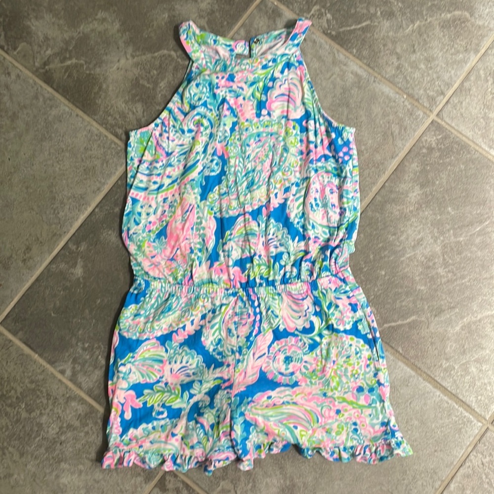 VGUC Lilly Pulitzer girls romper size 8/10 large.